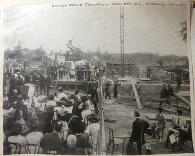 Cornerstone ceremony, Nov. 2nd, 1910, Library, Austin