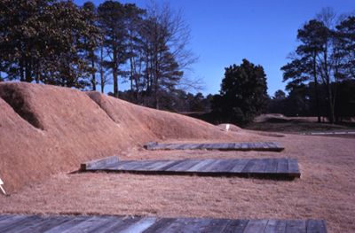Nelson Block (Yorktown): Restored siege earthworks