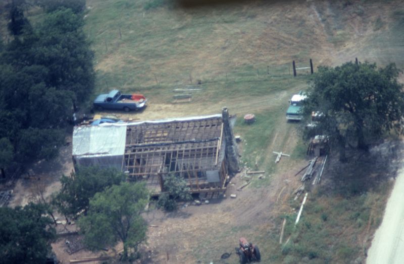 Randle-Turner House (Itasca): Restoration aerial view