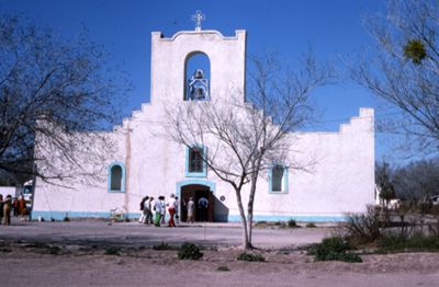 Socorro Mission (El Paso): South façade
