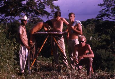 Comalcalco, "the crew" (Gene Miller, Victor H, Rich Mogel, Carter Kerr, Don Hardesty)