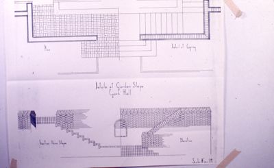 Nelson Block (Yorktown): Details of garden steps