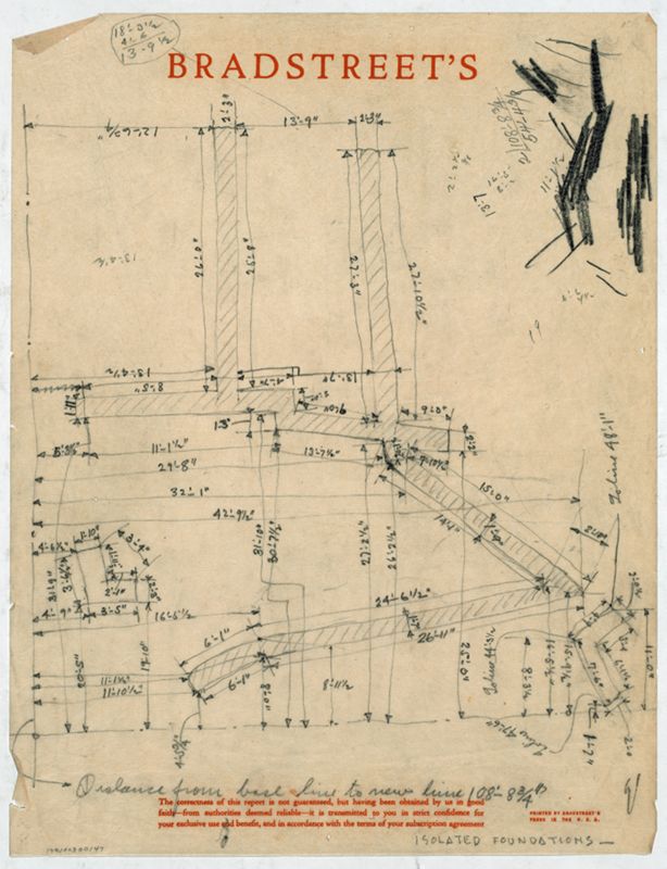 Mission San Francisco de la Espada: field notes, courtyard, isolated foundation