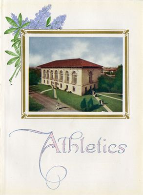 Athletics section divider with Library