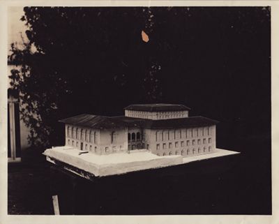 Old Library (Battle Hall): model for the proposed expansion