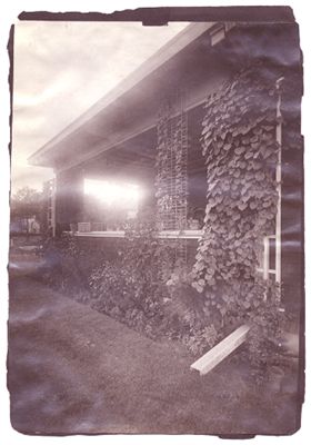 Unidentified house: exterior view of porch